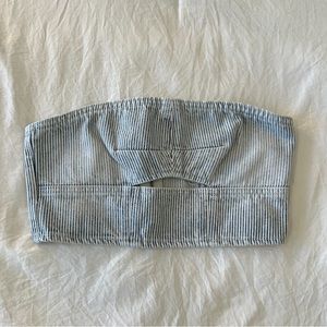 Bershka denim bandeau top